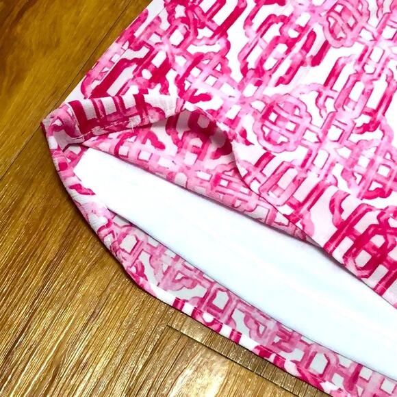 Mud Pie Pink and White Intricate Pattern Sleeveless Dress Size Small - Picture 5 of 10